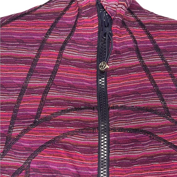 Lululemon Define Jacket Size 4 Full Zip Space Dye Twist Regal Plum Alarming - Picture 3 of 4